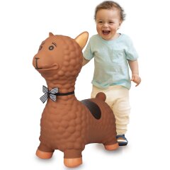 Bouncing Animal Lama HoppyDoo brown with pump