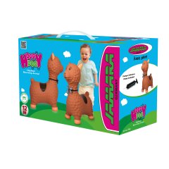 Bouncing Animal Lama HoppyDoo brown with pump
