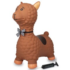 Bouncing Animal Lama HoppyDoo brown with pump