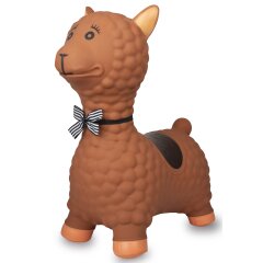 Bouncing Animal Lama HoppyDoo brown with pump