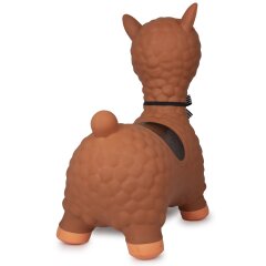 Bouncing Animal Lama HoppyDoo brown with pump
