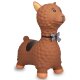 Animal saltarín Lama HoppyDoo marrón con bomba