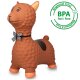 Bouncing Animal Lama HoppyDoo brown with pump