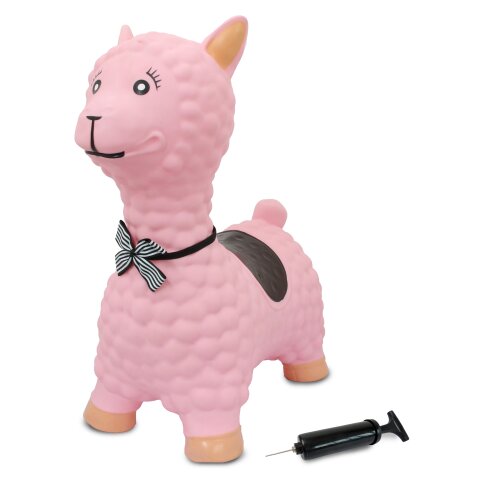 Hpftier Lama rosa mit Pumpe