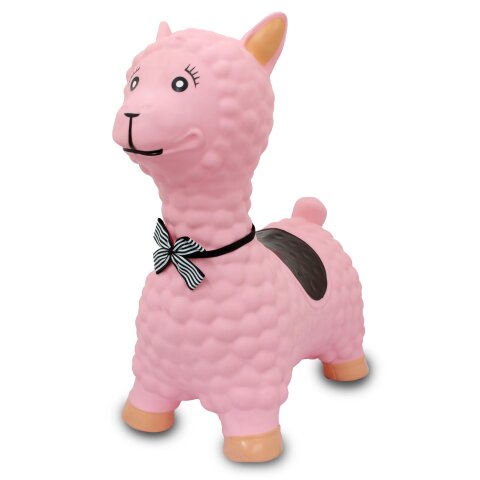 Hpftier Lama rosa mit Pumpe