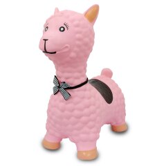 Bouncing Animal Lama HoppyDoo pink with pump
