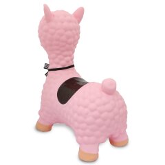 Bouncing Animal Lama HoppyDoo pink with pump