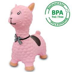 Bouncing Animal  Lama pink with pump