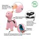 Bouncing Animal Lama HoppyDoo pink with pump