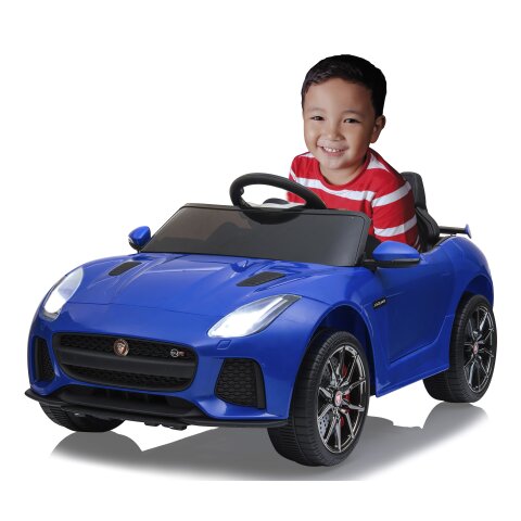 Ride-on Jaguar F-Type SVR blu 12V