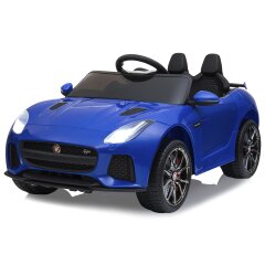 Ride-on Jaguar F-typee SVR bleu 12V