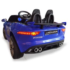 Ride-on Jaguar F-typee SVR bleu 12V