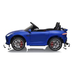 Ride-on Jaguar F-typee SVR bleu 12V