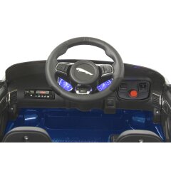 Ride-on Jaguar F-typee SVR bleu 12V