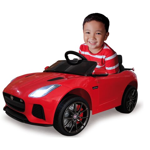 Ride-on Jaguar F-Type SVR rosso 12V