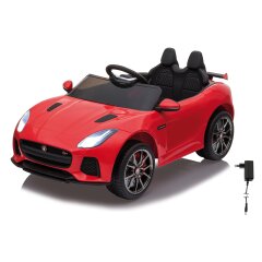 Ride-on Jaguar F-Type SVR rosso 12V