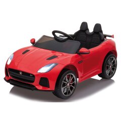 Ride-on Jaguar F-Type SVR rosso 12V