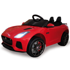 Ride-on Jaguar F-typee SVR rouge 12V