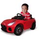 Ride-on Jaguar F-typee SVR rouge 12V