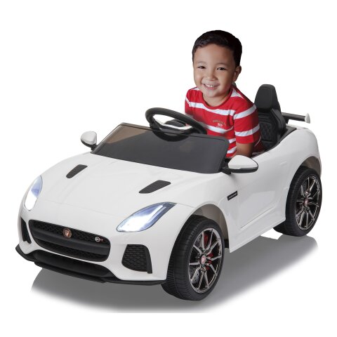 Ride-on Jaguar F-Type SVR white 12V