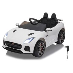 Ride-on Jaguar F-Type SVR bianco 12V