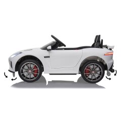 Ride-on Jaguar F-Type SVR bianco 12V