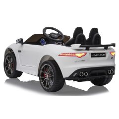 Ride-on Jaguar F-typee SVR blanc 12V