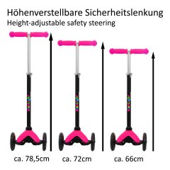 KickLight Scooter fucsia