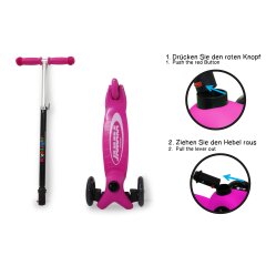 KickLight Scooter fucsia