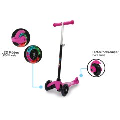 KickLight Scooter rosa fucsia