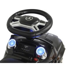 Push-Car Mercedes-Benz AMG GL 63 nero 2in1 con barra di spinta