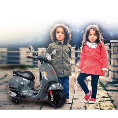 Ride-on Vespa GTS 125 gris 12V