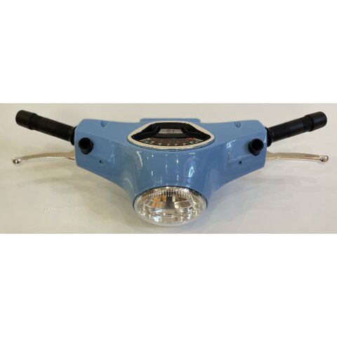 Guidon Ride-on Vespa bleu complet