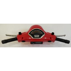 Guidon Ride-on Vespa rouge complet