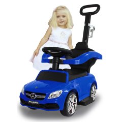 Diapositive Mercedes-Benz AMG C63 bleu 3en1