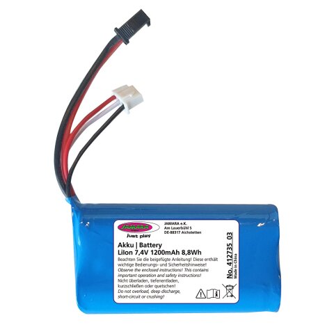 Accu J-Rock Li-Ion 7,4V 1200 mAh 8,88Wh