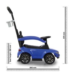 Push-Car VW T-Roc 3en1 bleu