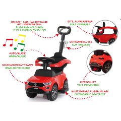 Cavalcabile VW T-Roc rosso 3in1