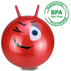 Pelota saltarín Eye HoppyDoo rojo 550mm con bomba