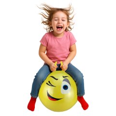 Bouncing Ball Eye HoppyDoo yellow 550mm with pump