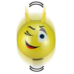 Bouncing Ball Eye HoppyDoo yellow 550mm with pump