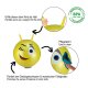 Bouncing Ball Eye yellow 550mm