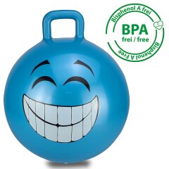 Balle rebondissante Smile bleu 450mm