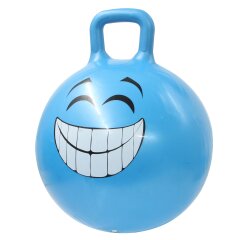 Balle rebondissante Smile bleu 450mm