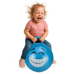 Bouncing Ball Smile HoppyDoo blue 450mm with pump