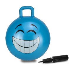 Pelota saltarín Smile HoppyDoo azul 450mm con bomba
