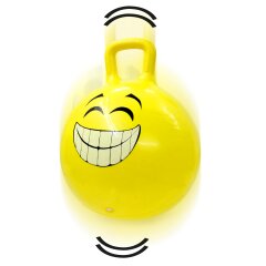 Bouncing Ball Smile HoppyDoo yellow 450mm with pump