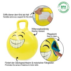 Bouncing Ball Smile yellow 450mm