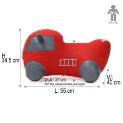 Coche saltarín Fire Truck HoppyDoo con bomba