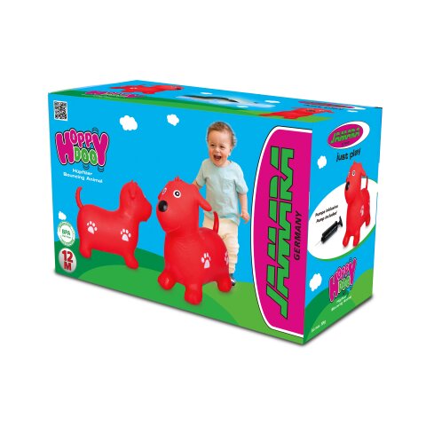 Hpftier Hund rot mit Pumpe